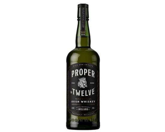 Order Proper Twelve, Triple Distilled Irish Whiskey · 750 mL  food online from House Of Wine store, New Rochelle on bringmethat.com