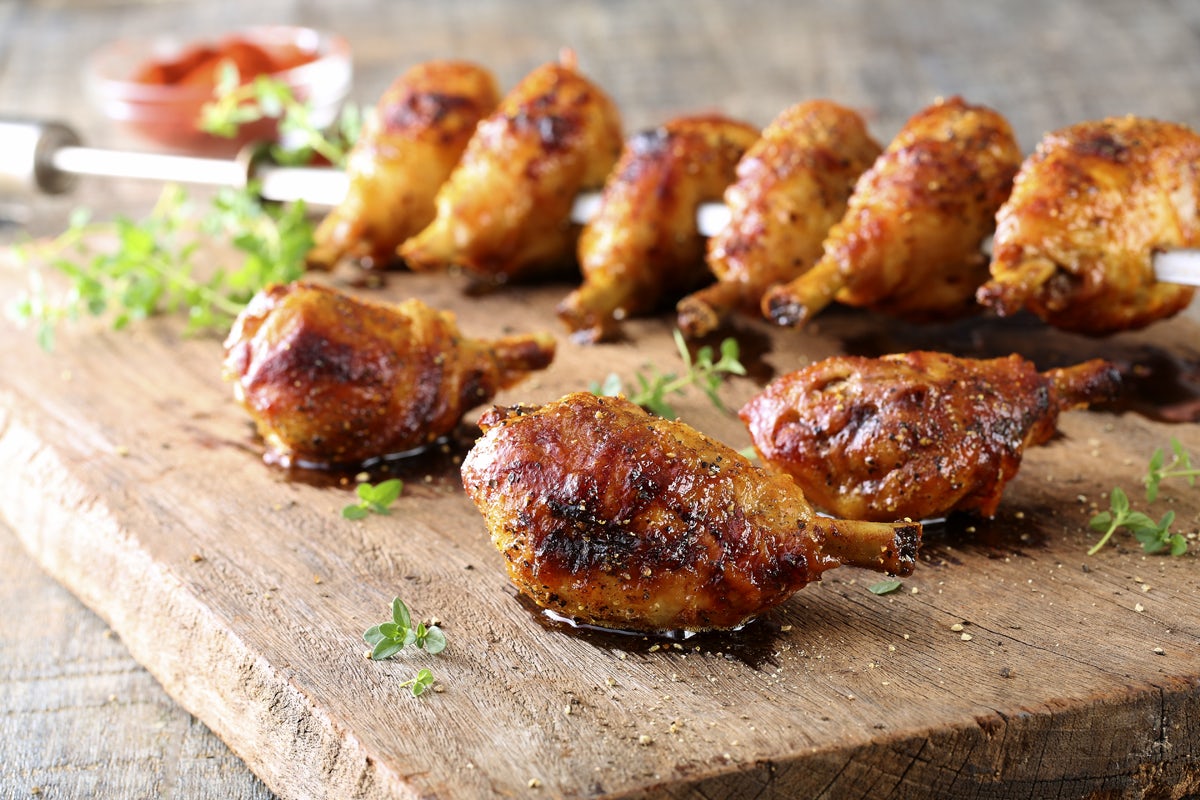Order Frango - Marinated Chicken Legs + Thighs food online from Fogo de Chao store, Beverly Hills on bringmethat.com