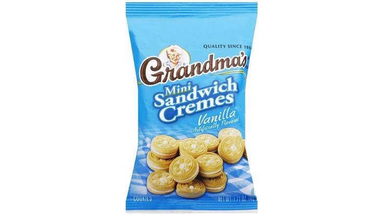 Order Grandmas Sandwich Cremes, Mini, Vanilla Cookies food online from Aldan Sunoco store, Aldan on bringmethat.com