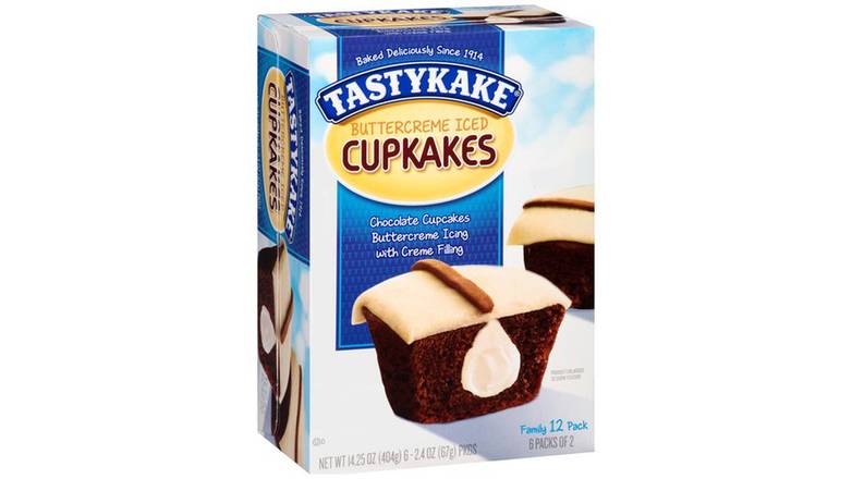 Order Tastykake® Buttercreme Iced Cupkakes -2.4 oz. Packs food online from Gud2Go store, Marlton on bringmethat.com