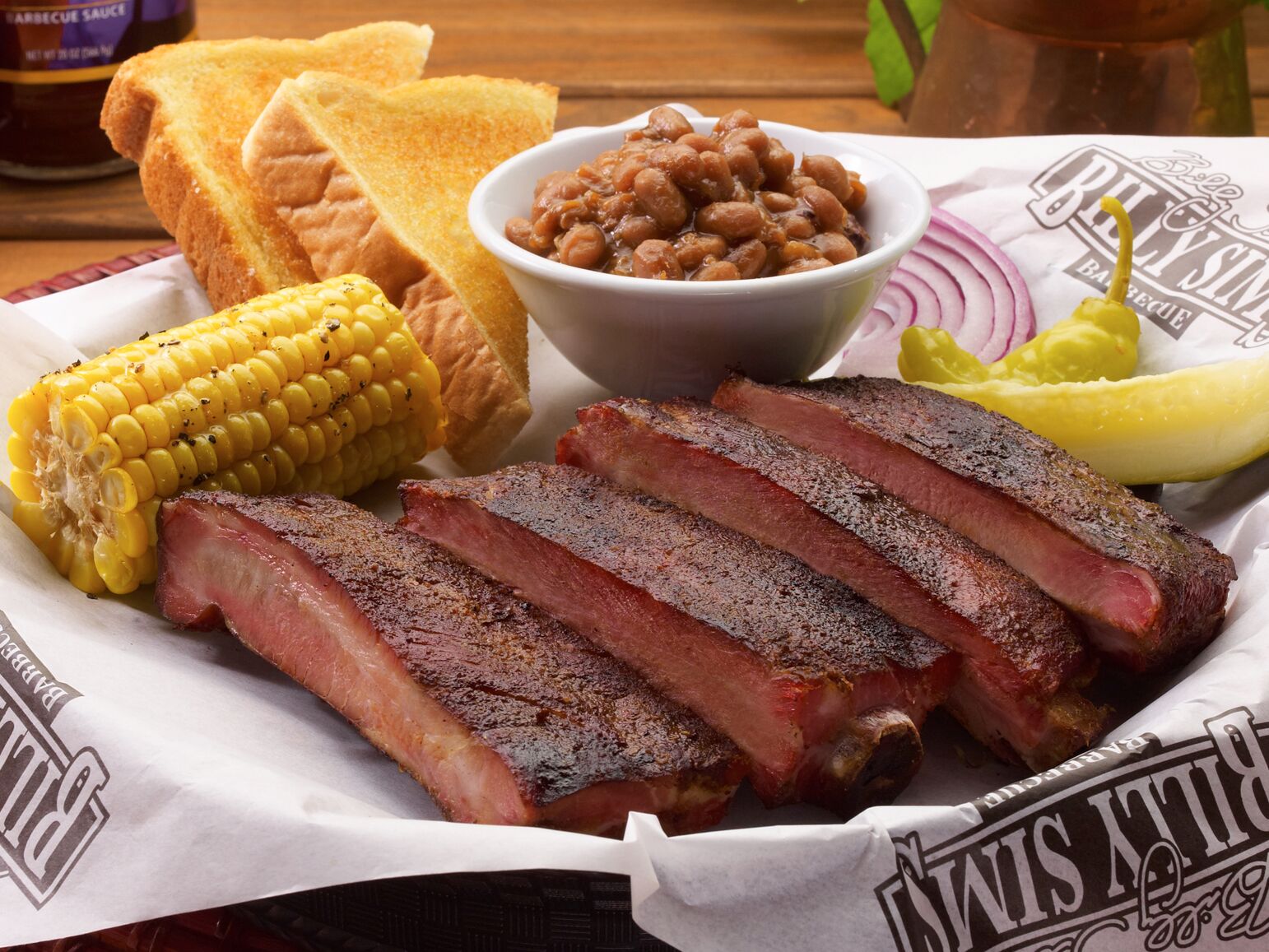 Order Running Back Rib Dinner food online from Billy Sims Barbecue store, Troy on bringmethat.com