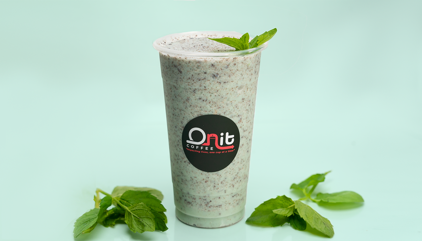 Order Mint Chip Protein Shake food online from Onit Coffee store, Elk Grove on bringmethat.com