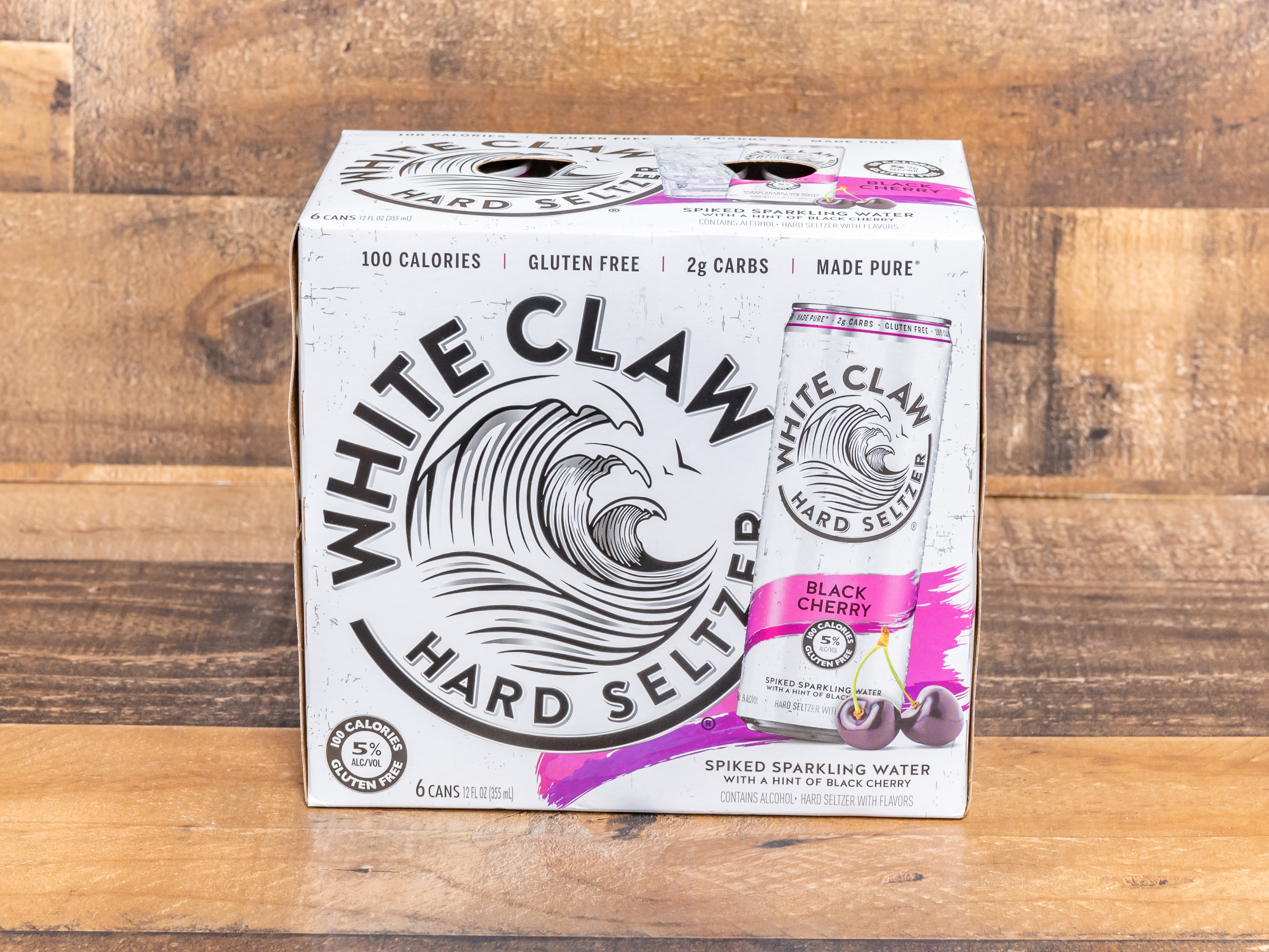 Order White Claw Black Cherry Hard Seltzer food online from Belvedere Liquor store, Santee on bringmethat.com