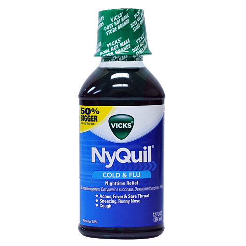 Order Nyquil Liquid 12 oz. food online from Antidote store, Reseda on bringmethat.com