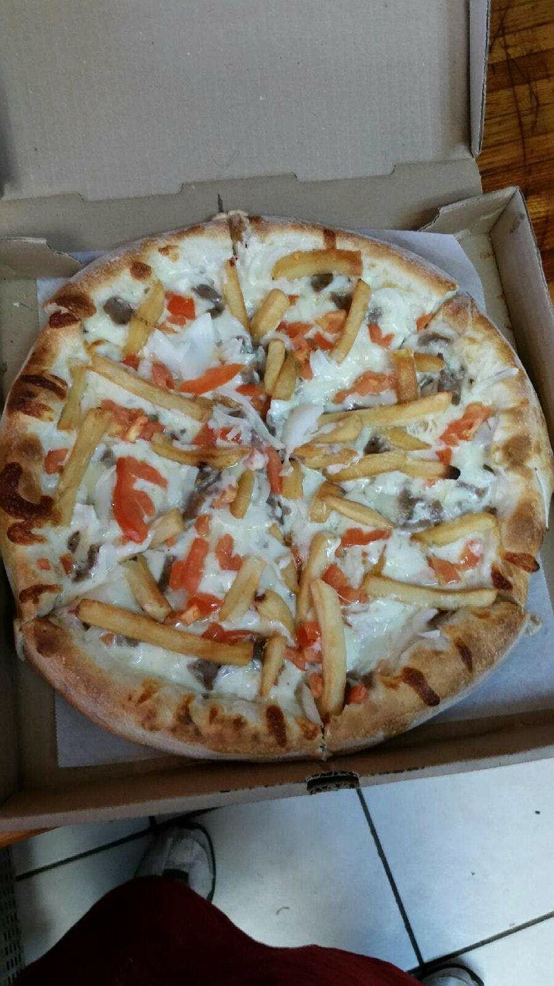 Order Gyro Pizza - 12" food online from Roberto's store, Harrisburg on bringmethat.com
