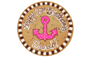 Order Anchor Happy Birthday Cookie Cake food online from American Deli on Broad St. store, Athens on bringmethat.com