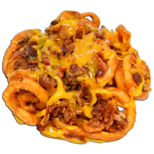 Order Curly Cheese Fries & Bacon food online from Napoli Pizza store, Las Vegas on bringmethat.com