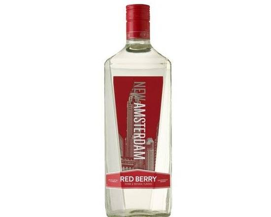 Order New Amsterdam Red Berry , 750mL vodka (35% ABV) food online from 50th Street Liquor, Beer & Wine store, Lubbock on bringmethat.com