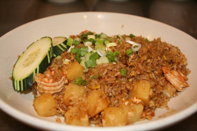 Order #56 Tropical Fried Rice food online from Sawatdee Thai - Washington Ave store, Minneapolis on bringmethat.com