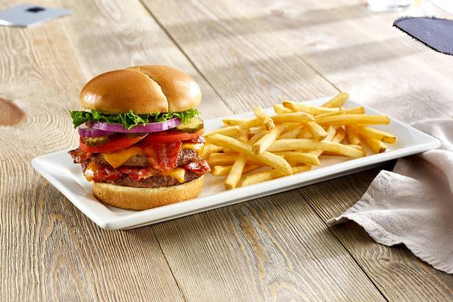 Order Smokehouse Bacon Double Cheeseburger food online from Perkins Restaurant & Bakery store, Kearney on bringmethat.com