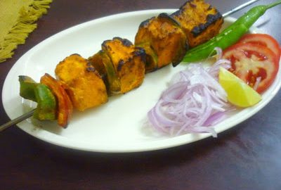 Order Paneer Kabab with basmati rice food online from Great Himalayan Indian Cuisines store, Moore on bringmethat.com