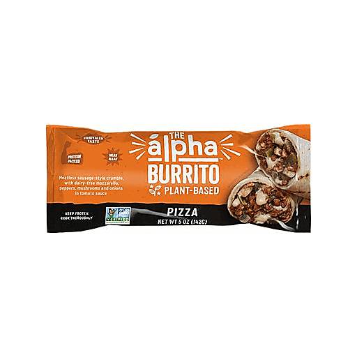Order Alpha Foods Plant-Based Burrito Pizza (5 OZ) 40646 food online from Bevmo! store, Pasadena on bringmethat.com