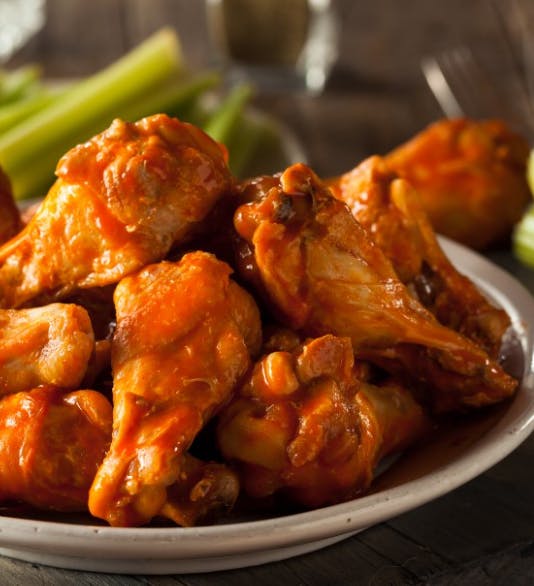 Order Buffalo Wings - 6 Pieces food online from Amigos Restaurant & Pizza store, Cheltenham on bringmethat.com