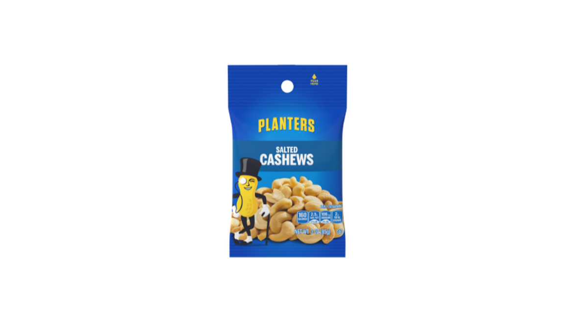 Order Planters Salted Cashew 3 oz food online from Tesoro 2go store, Anchorage on bringmethat.com