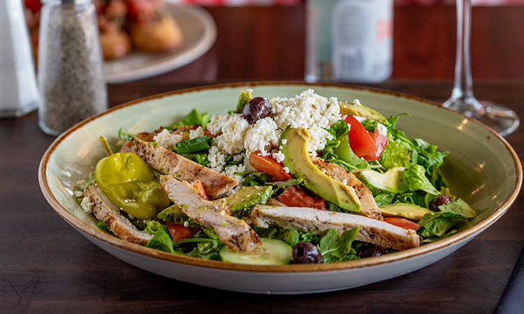Order Chicken Avocado Salad  food online from Russo's Pizza store, Austin on bringmethat.com