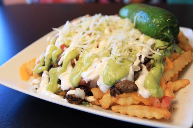 Order P.B. Guapo Fries food online from Guapos Taco store, Bakersfield on bringmethat.com