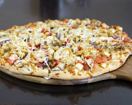 Order Chicken Pesto Gourmet Pizza food online from New York Pizza store, Mountain View on bringmethat.com
