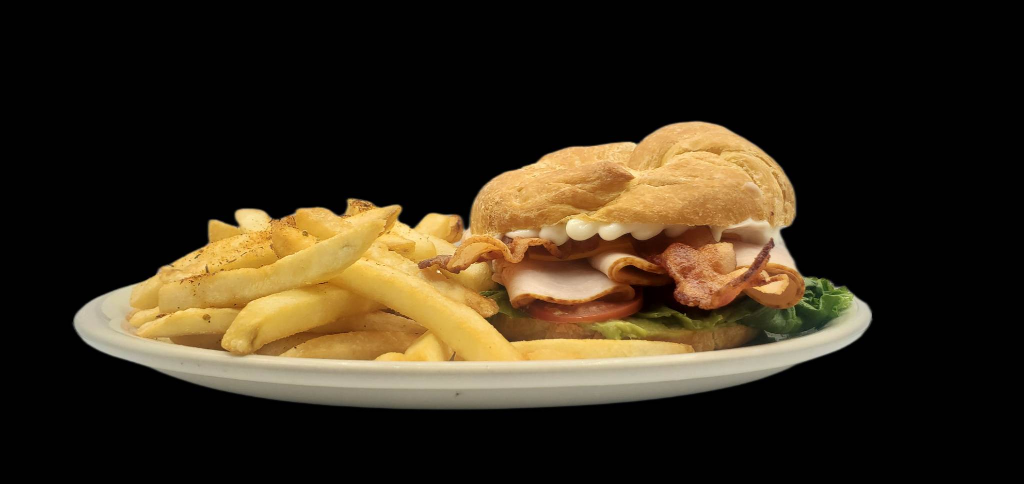 Order Turkey Club Croissant Sand food online from WePancakes store, Midwest City on bringmethat.com