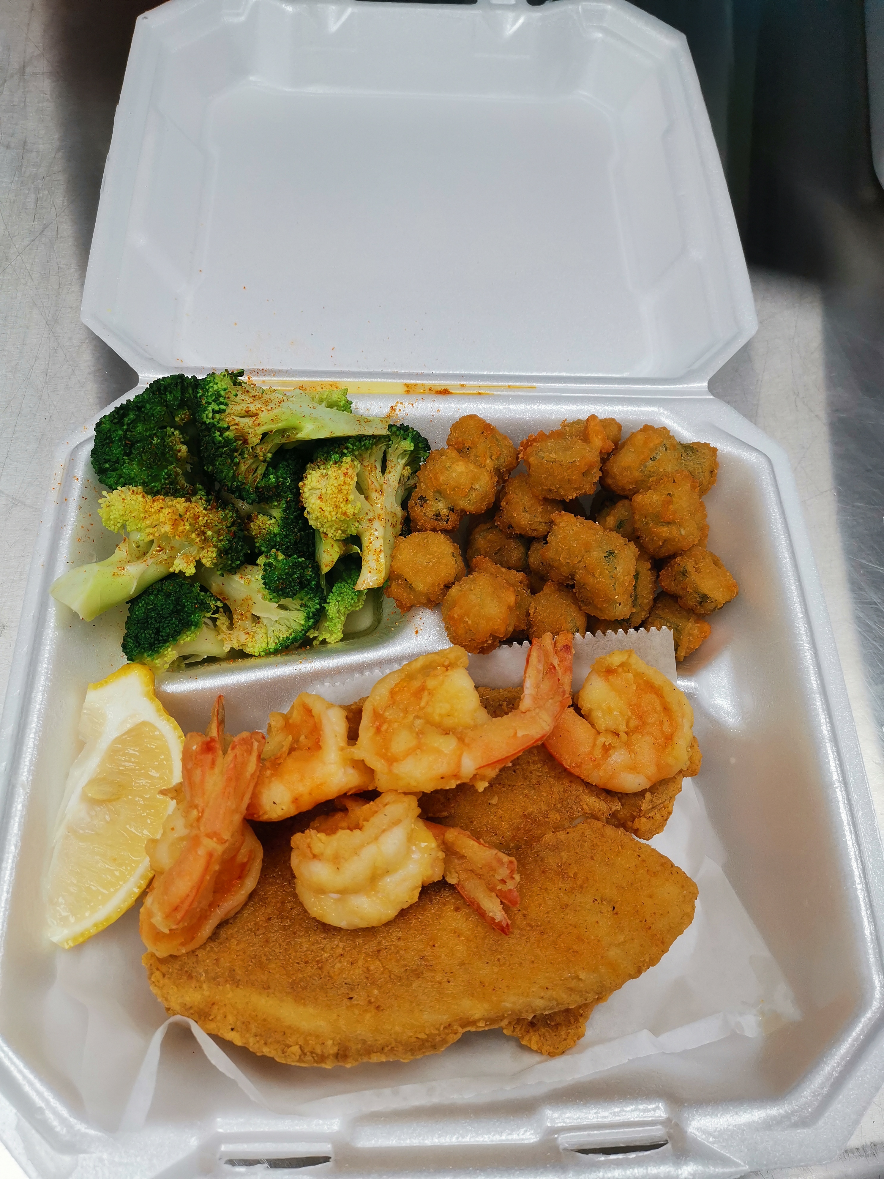 Order #2. Two Swai and 5 Shrimp food online from Cajun Seafood & Grill store, Greensboro on bringmethat.com