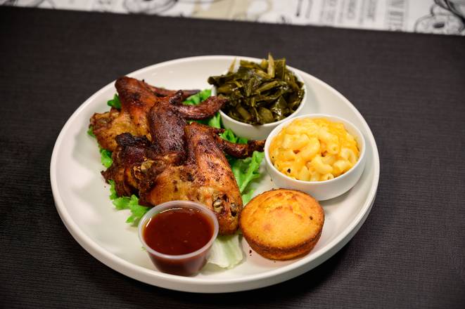 Order Smoked Wings (3 pcs) food online from Who's Got Soul Southern Cafe store, Decatur on bringmethat.com