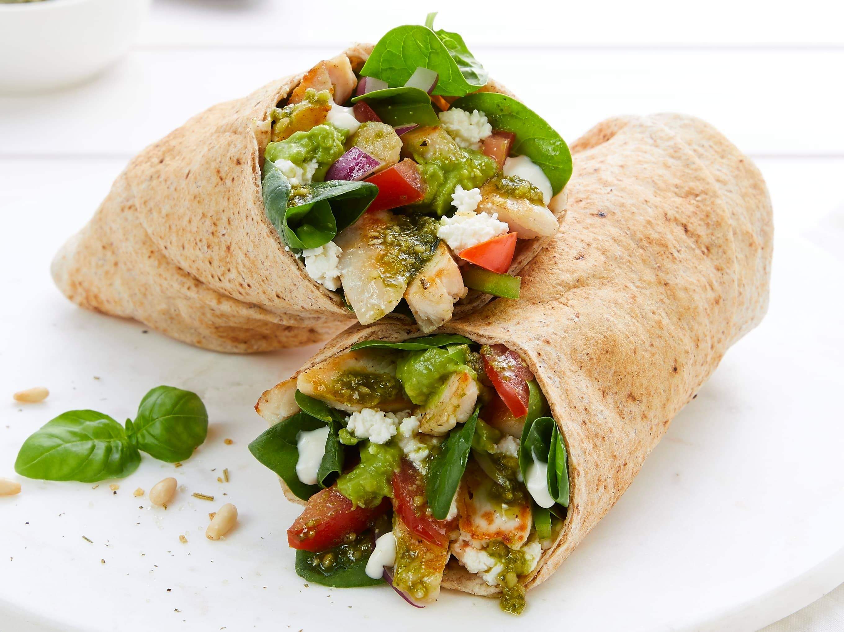 Order Chicken Pesto food online from The Pita Pit - Roseville store, Roseville on bringmethat.com