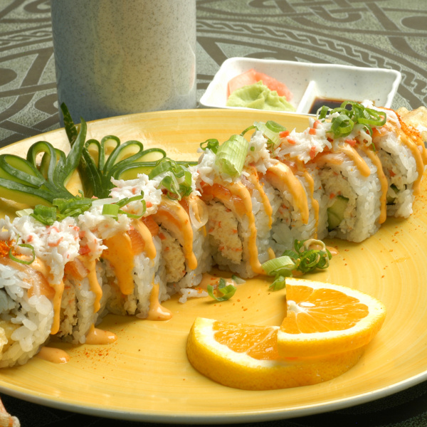 Order Spicy Salmon Roll food online from Kobe Japanese Restaurant store, Santa Clara on bringmethat.com