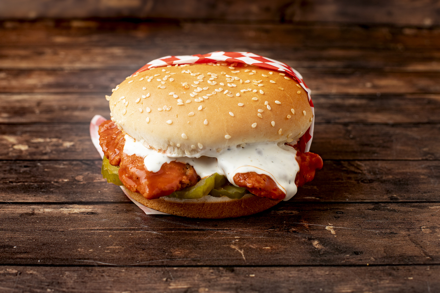 Order Buffalo Chicken Sandwich food online from The Strip Joint store, Los Angeles on bringmethat.com