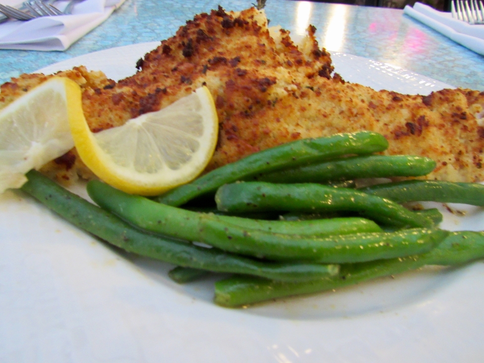 Order Parmesan Haddock food online from The Grapevine Restaurant & Catering store, Buffalo on bringmethat.com
