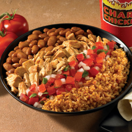 Order Charo Bowl with shredded chicken food online from Charo Chicken store, Costa Mesa on bringmethat.com