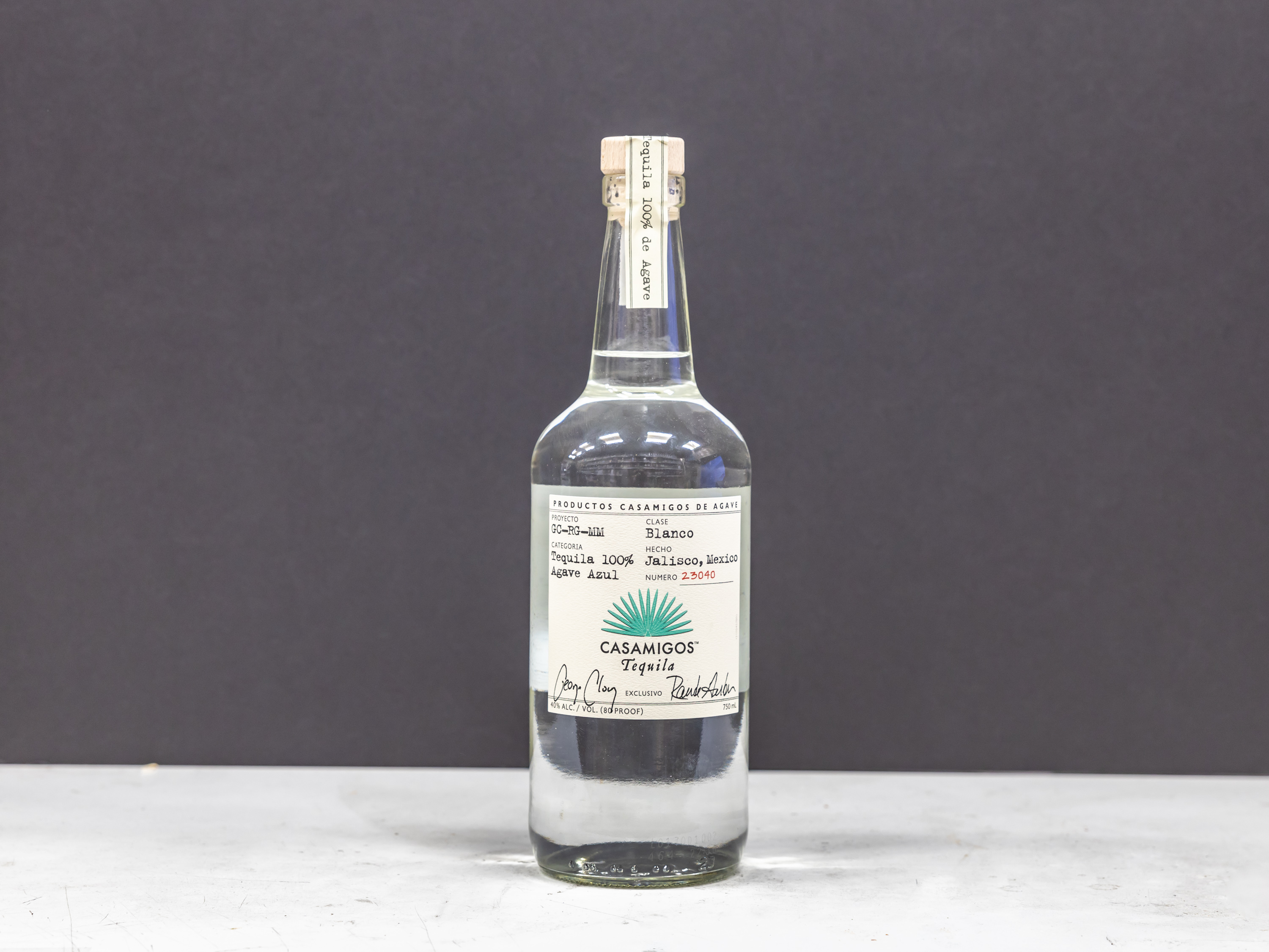 Order Casamigos Blanco, 750 ml. Tequila food online from Vic Liquors store, El Monte on bringmethat.com
