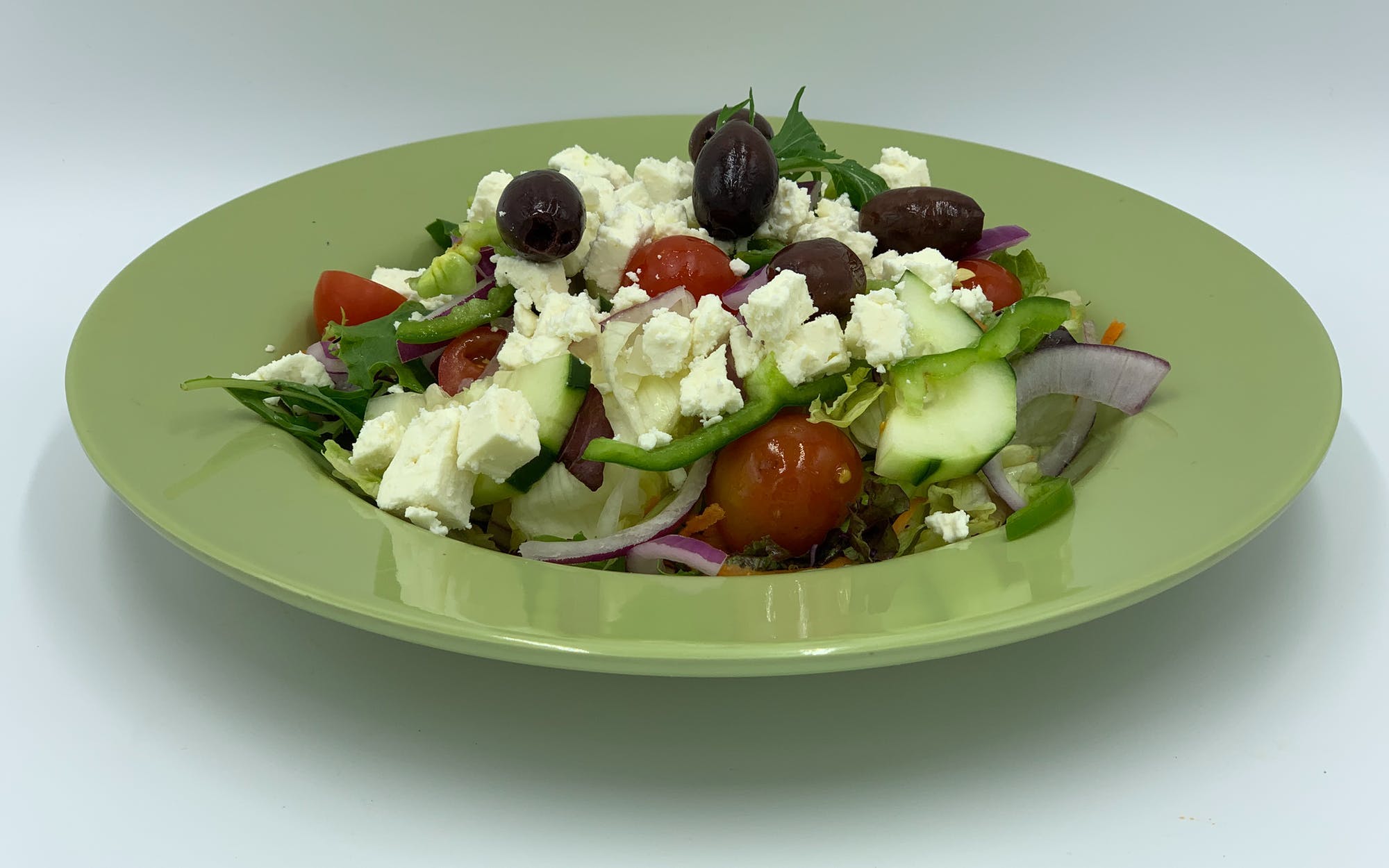 Order Greek Salad - Small food online from Mario Pizza store, Westbury on bringmethat.com