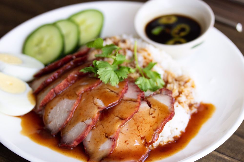 Order BBQ Pork on Rice food online from Pad Thai Restaurant store, Quincy on bringmethat.com