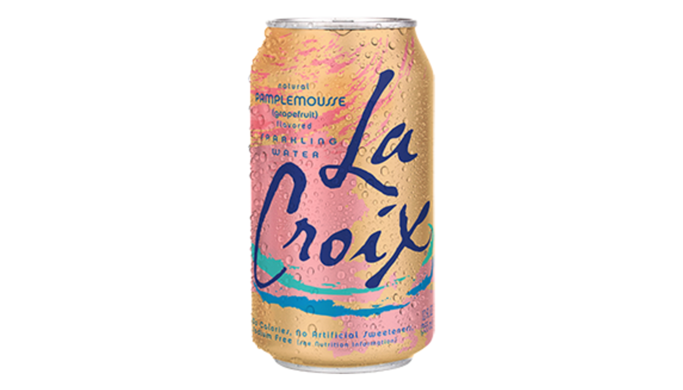 Order La Croix Sparkling Water Pamplemousse (Grapefruit) 12 oz Can food online from House Of Cigar & Liquor store, Redondo Beach on bringmethat.com