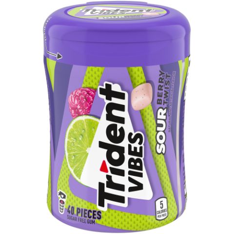 Order Trident Vibes Gum Sour Berry Twist 40 Pieces food online from 7-Eleven store, Northlake on bringmethat.com