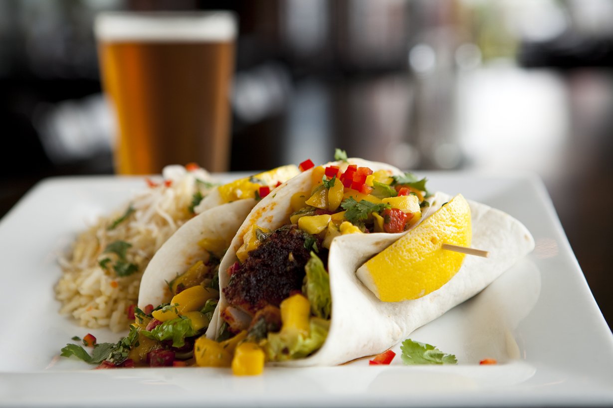 Order Pan Blackened Haddock TACO food online from Sea Dog Brewing Company store, Exeter on bringmethat.com