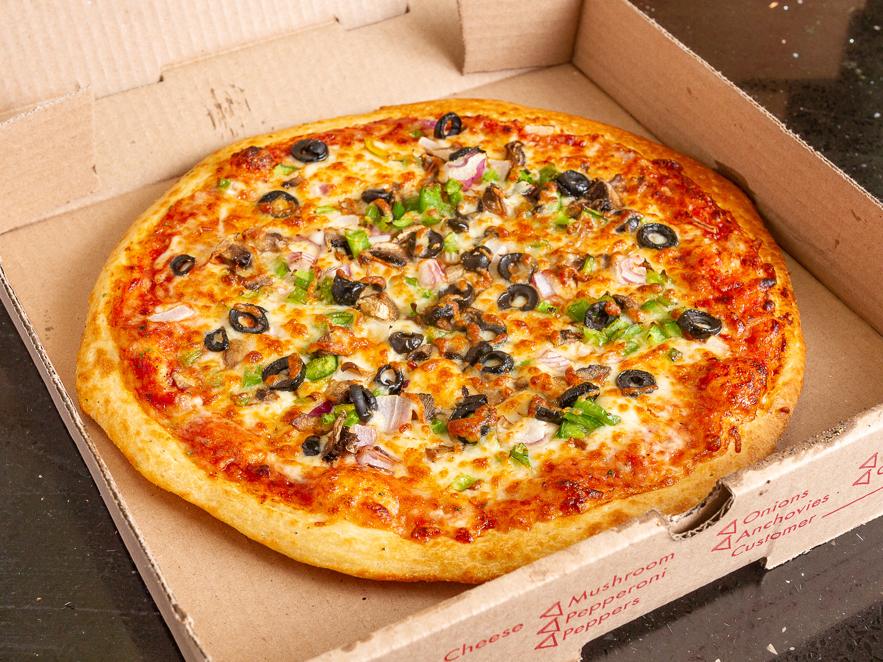 Order Vegetable Pizza food online from Liberty Pizza & Sub store, Windsor Mill on bringmethat.com