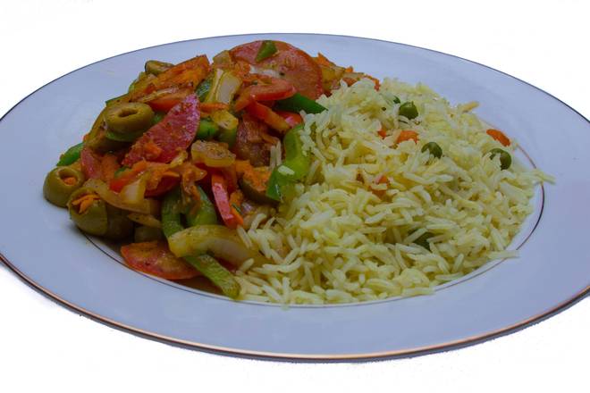 Order Veggie Plate food online from Gyros Express store, Madison on bringmethat.com