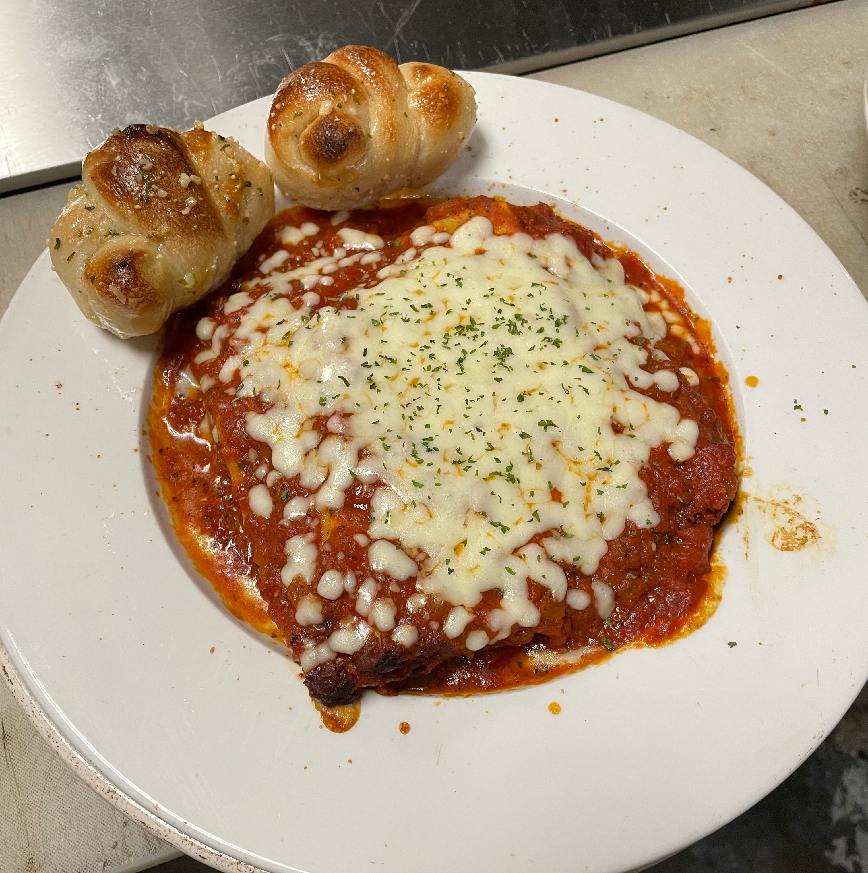 Order Homemade Meat Lasagna - Pasta food online from Brooklyn Pizza & Pasta store, Cincinnati on bringmethat.com