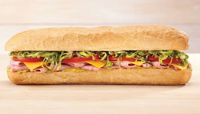 Order 12" Ham & American Sub (956cal) food online from Quickchek store, Lake Hopatcong on bringmethat.com