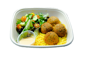 Order Falafel Rice Bowl food online from The Bite store, San Francisco on bringmethat.com