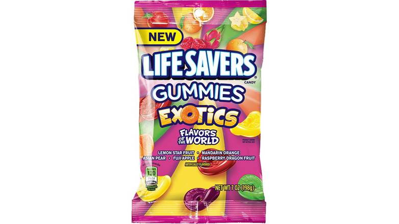Order Life Savers, Exotics Gummies Candy Bag food online from Route 7 Food Mart store, Norwalk on bringmethat.com