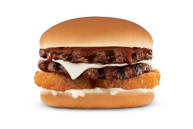 Order A.1.® Double Cheeseburger food online from Carl Jr store, Soledad on bringmethat.com