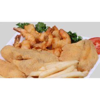 Order 2 Pc. Fish & 5 Pc. Jumbo Shrimp w small fries and small drink food online from CHICKEN AVENUE store, Garden City on bringmethat.com