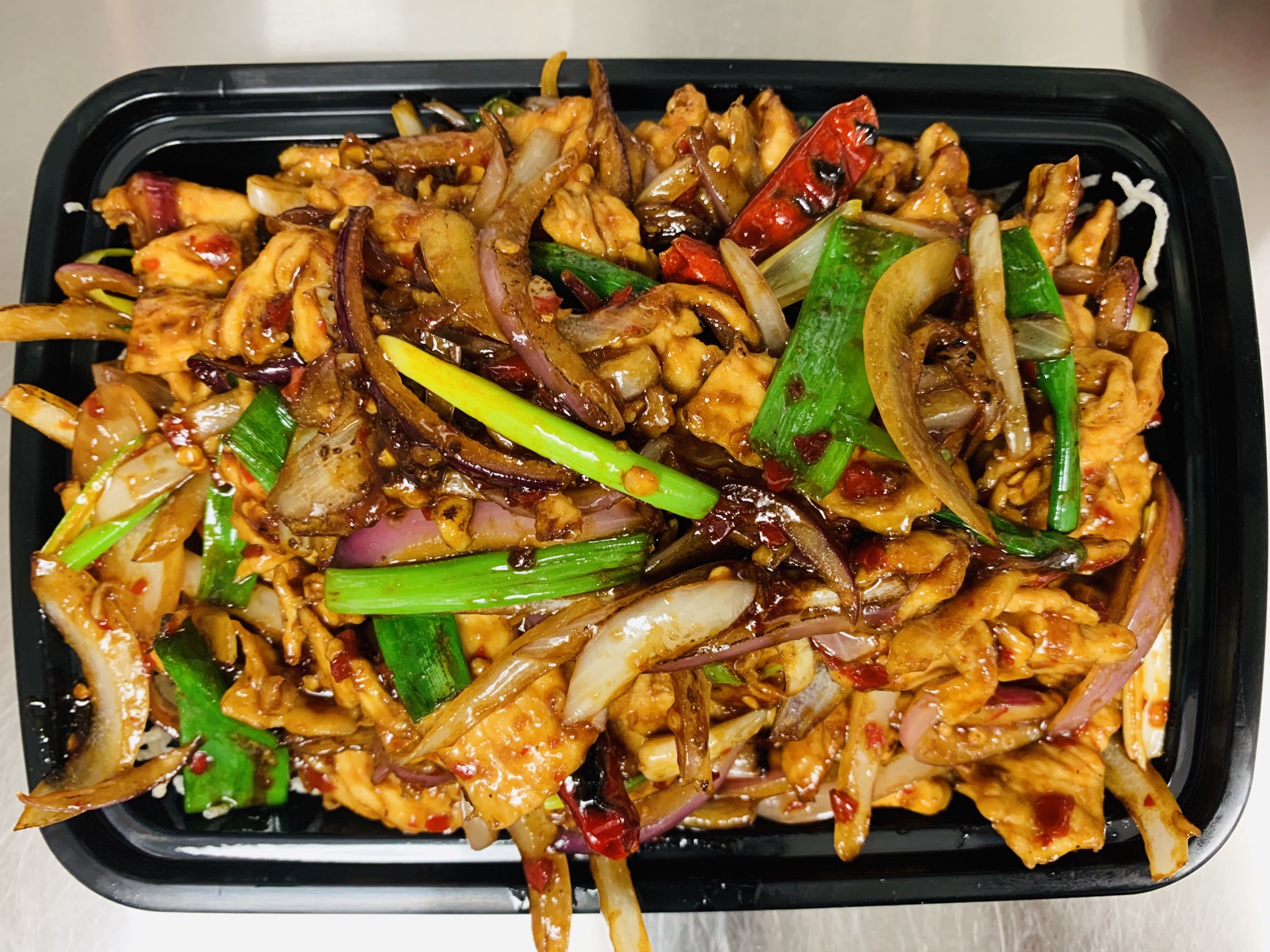 Order C14. Mongolian Chicken(spciy) food online from Asian Chef store, Las Vegas on bringmethat.com