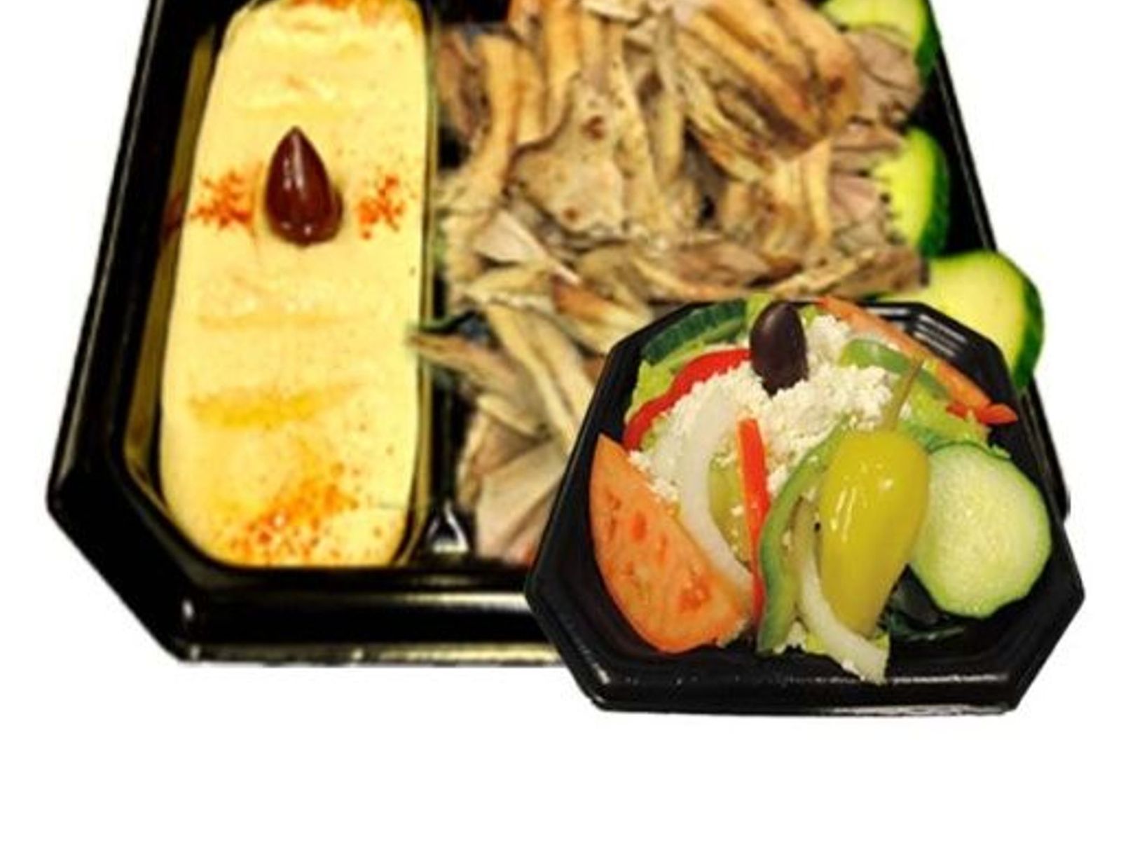 Order CHICKN SHAWARMA HUMMUS + SALAD food online from Pita Heaven  store, Chandler on bringmethat.com