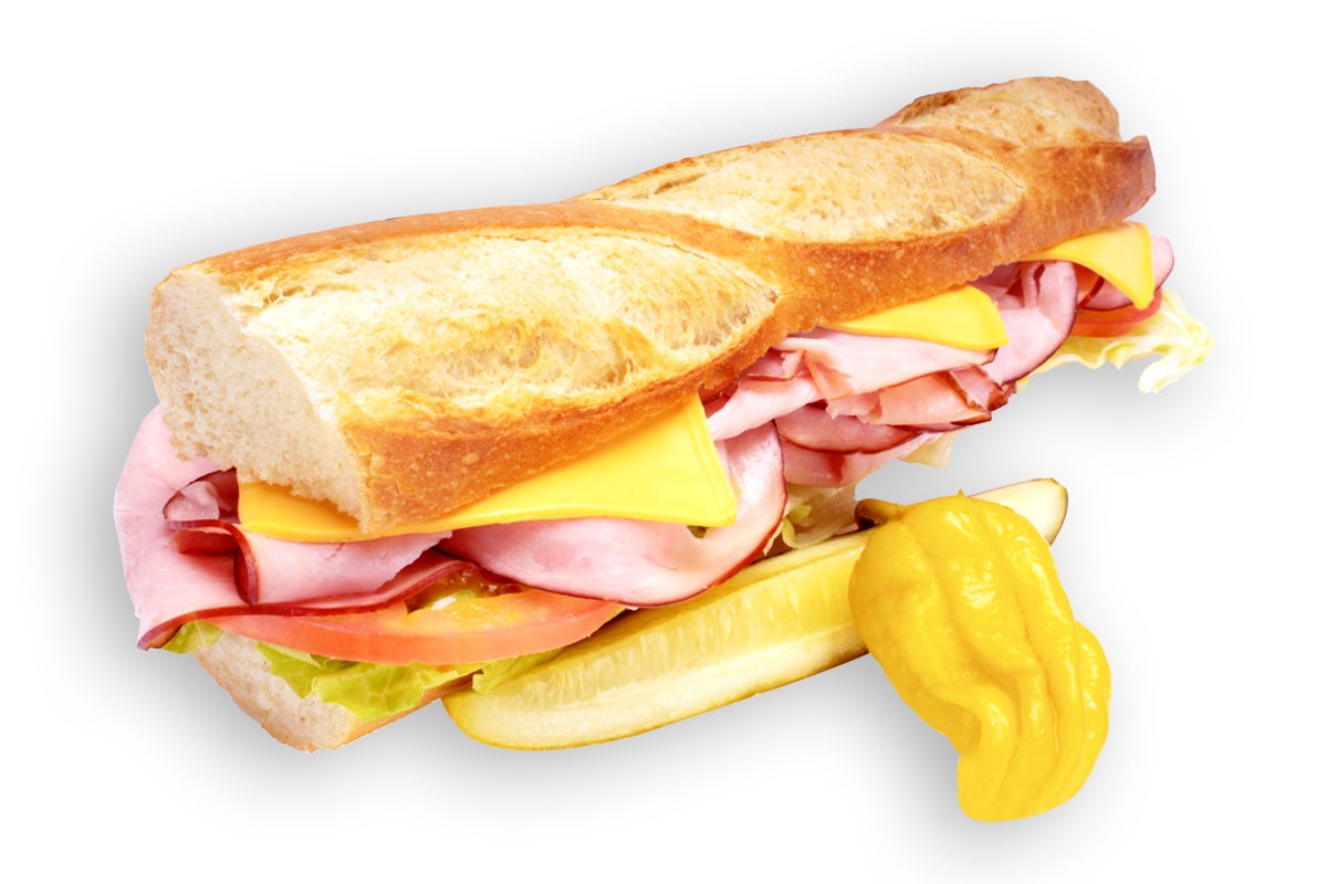 Order #21 Ham Cheese Baguette food online from Lee Sandwiches store, Peoria on bringmethat.com