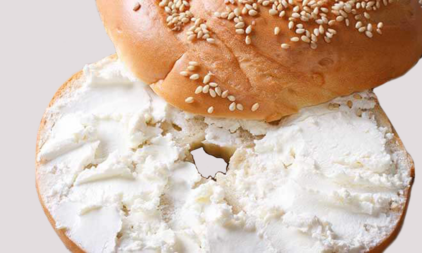 Order Flagel with Cream Cheese food online from Bob Bagels store, Lyndhurst on bringmethat.com