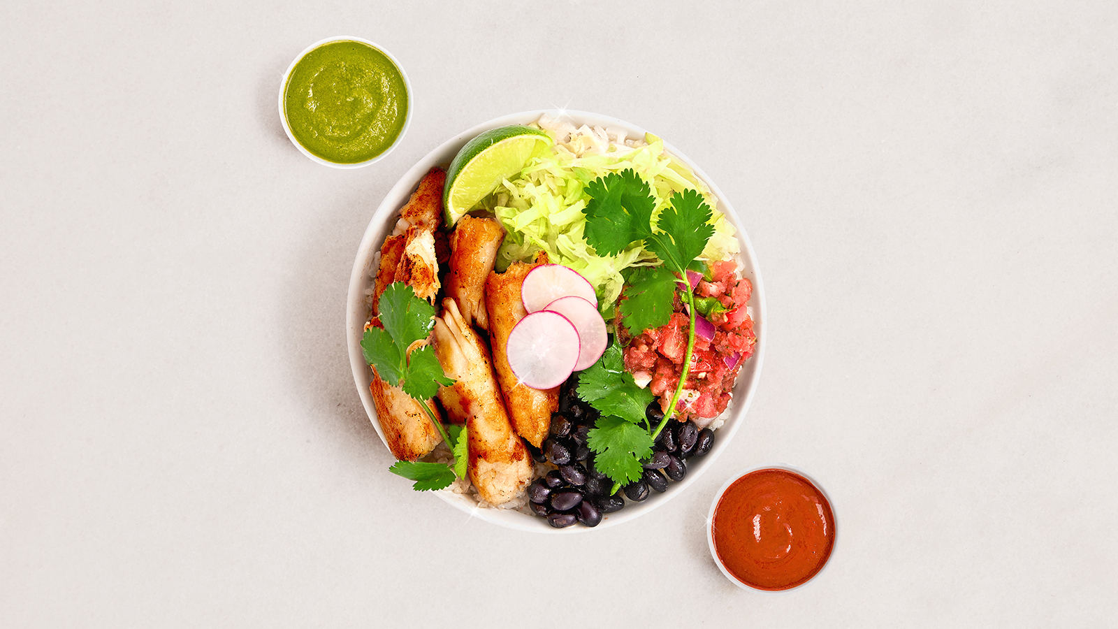 Order Grilled Fish Burrito Bowl food online from Blessed Burrito Bowls store, Studio City on bringmethat.com