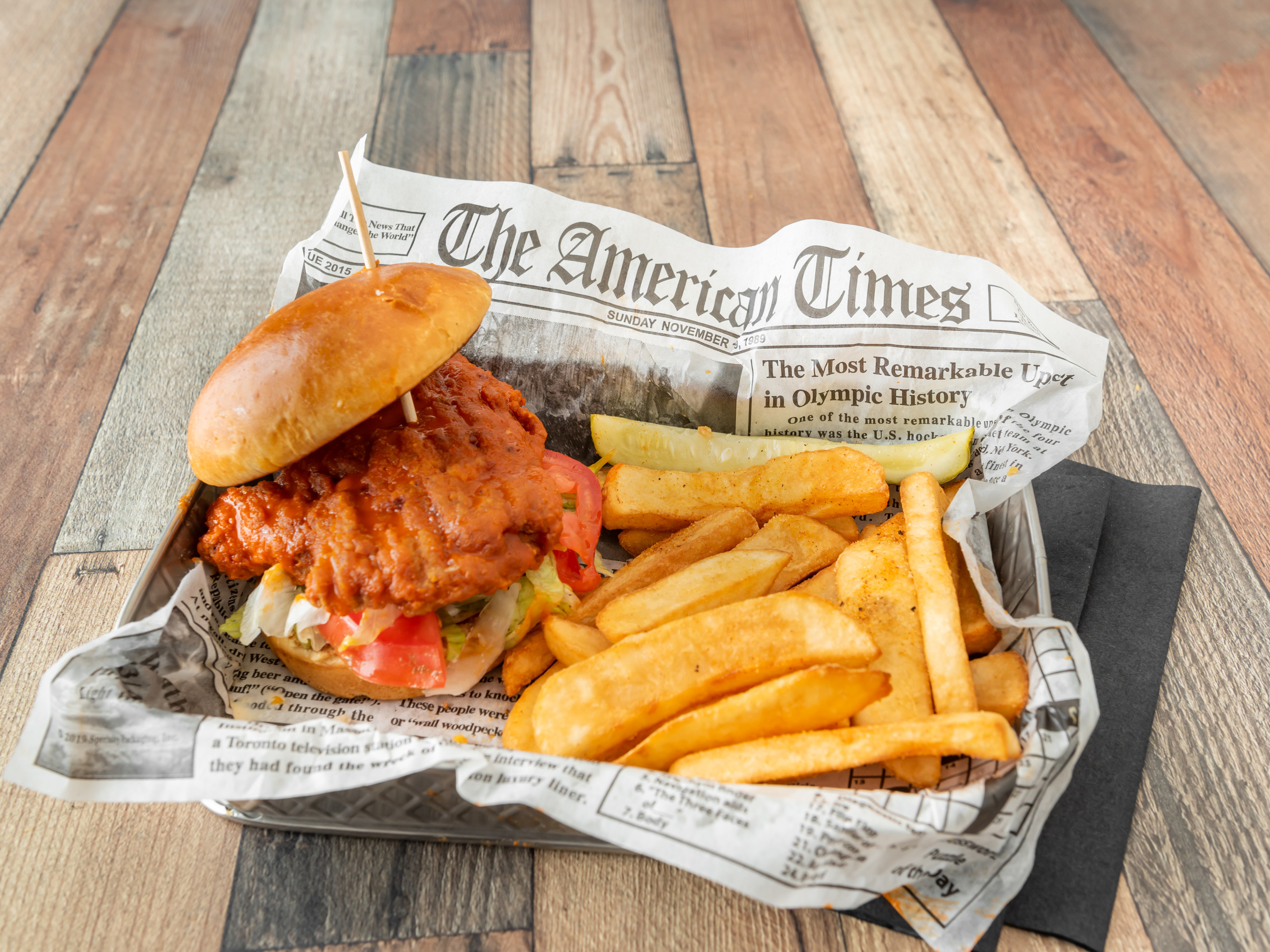 Order Buffalo Chicken Sandwich food online from Tipsy Bar And Pizza store, Huntley on bringmethat.com