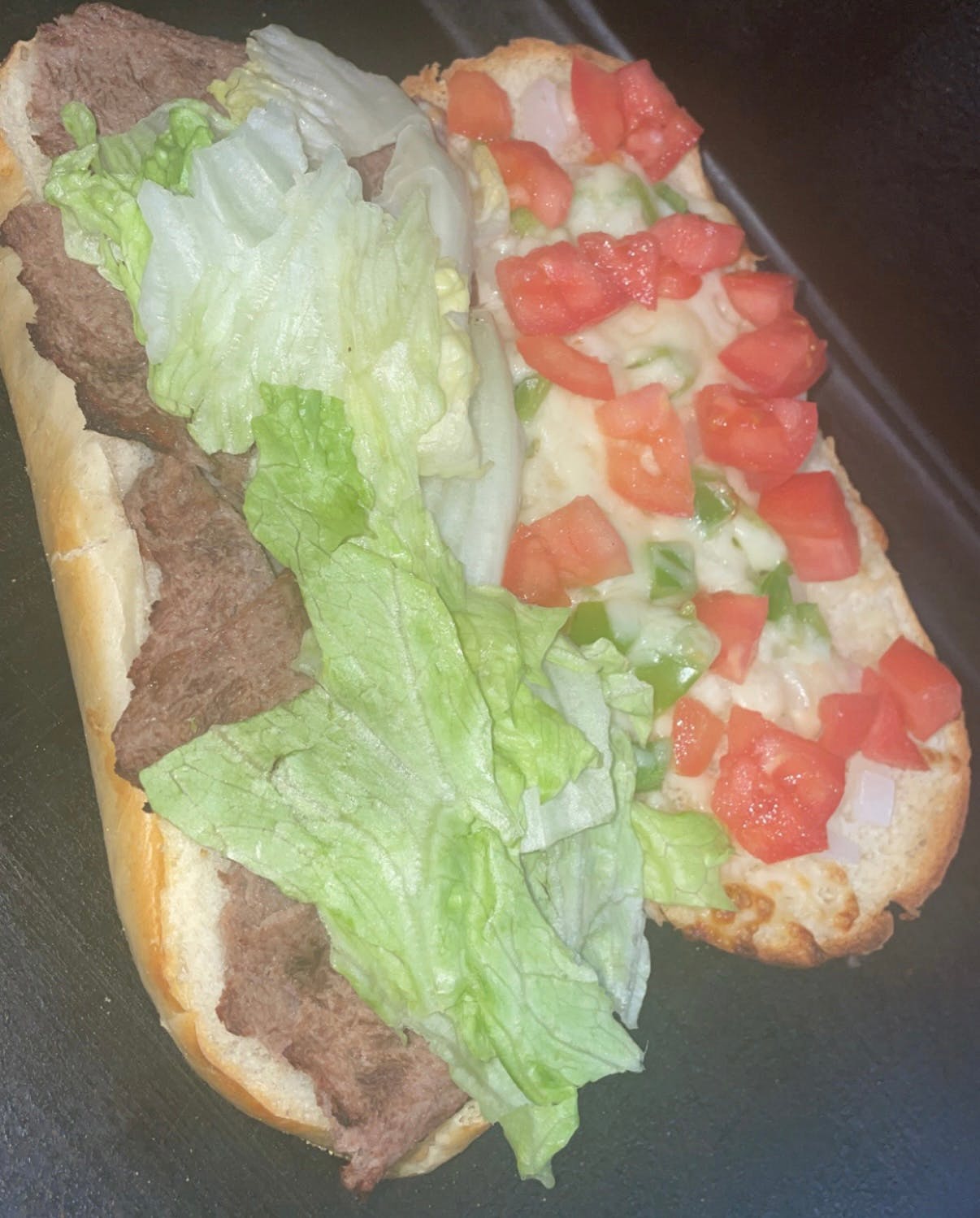 Order Steak Sub - 8" food online from Papa D's Pizza store, St Clairsville on bringmethat.com
